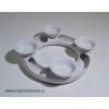 Svietnik adventný telo priemer 21,5cm bez dekorácie BIELY Český porcelán Dubí