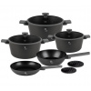 Berlingerhaus s titanovým povrchom 10 ks Antracit Collection BH-8140