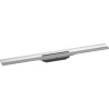 HANSGROHE RainDrain Flex vrchná sada sprchového žľabu 80 cm, skracovateľná, pre inštaláciu ku stene, oceľ nerezová kartáčovaná, 56051800