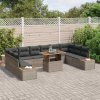 zahrada-XL Záhradný jedálenský set 11 pcs Šedá, hnedá 100 x 55 x 73 cm 3350106