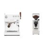 Ascaso Steel DUO PID PLUS, White&Wood + Eureka Mignon XL, CR white