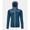 ORTOVOX Dámska mikina FLEECE PLUS HOODY petrol blue - modrá Veľkosť: M