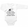 Body dlhý rukáv Zkouška sirén, Baby Nellys, biele