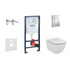 Grohe Rapid SL Súprava na závesné WC + klozet a doska Ideal Standard Tesi 38528SET-KF-GR