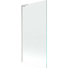 Mexen Next L, 1-krídlová vaňová zástena 90 x 150 cm, transparent, 6mm číre sklo, profil brúsená oceľ, 895-090-000-03-00-97