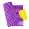 Silikónová formička na maškrty COLLORY kocky 2x1 cm – svetlo fialová + silikónová stierka žltá