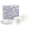 Home Elements Šálky s podšálkami 2 x 250 ml, Levanduľa