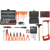 Kufrík s elektrikárskym náradím KS Tools, Premium, 1000 V, 195 ks, kufrík ABS