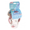 Canpol Babies nevylievací hrnček so slamkou a závažím Bonjour Paris ružový 270 ml