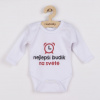 Body s potlačou New Baby najlepší budík na svete, 80 (9-12m)