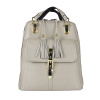 Luxusný dámsky kožený ruksak z prírodnej kože v bežovej farbe