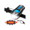 Svetlo na bicykel s tachometrom LED predné + zadné