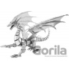 Metal Earth 3D Puzzle Big Silver Dragon Iconx 74 ks