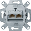 Zásuvka dátová, 2x RJ 45, FTP, Cat.6 / Class E, modul prístroje