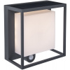 Lutec 6934601118 Nástenné solárne svietidlo CURTIS LED 3W, 3000K, 300lm, IP54, tmavo-šedá, s PIR senzorom