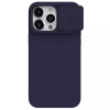 Nillkin CamShield Silky Silikónové puzdro pre Iphone 15 Pro Max tmavo fialové