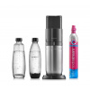 SodaStream DUO výrobník sody, mechanický, plastová láhev, skleněná láhev, bombička s CO2