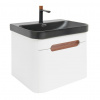 Swiss aqua technologies Koupelnová skříňka s umyvadlem a baterií SAT Fusion 57,5x43x45 cm bílá matná mat SATFUSION60WBKMBA