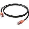 Easylan CS1OSADAD0010 RJ45 sieťové káble, prepojovacie káble CAT 6A S/FTP 1 m čierna s LED 1 ks; CS1OSADAD0010