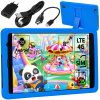 Fúkací detský tablet 9,2 cm x 124,5 cm (DETSKÝ TABLET 8 palcový 4G LTE ANDROID PUZDRO VZDELÁVACIE HRY SADA HRAČIEK)