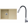 Set Sinks G25350 (dřez Ultima 790 Sahara 50 + baterie Elasta S Nerez/Černá)