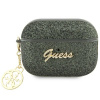 Guess GUAP2GLGSHA kryt AirPods Pro 2 zelený/kaki Glitter Flake 4G Charm (Guess GUAP2GLGSHA kryt AirPods Pro 2 zelený/kaki Glitter Flake 4G Charm)