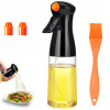 Rozprašovač, dávkovač oleja a olivového oleja 2 v 1, 470 ml, čierny