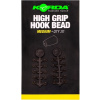 20ks - Zarážky Korda High Grip Hook Bead Medium