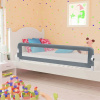 vidaXL Zábrana na detskú posteľ, sivá 180x42 cm, polyester - Sivá - 13635-155309