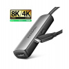 AXAGON RVC-HI8KPD, USB-C - HDMI 2.1 redukcia / adaptér, 8K/60Hz, 4K/144Hz, HDR10+, PD100W (RVC-HI8KPD)