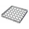 Nadstavec do košov full drop 500x500 mm sivý, model E2, Cambro, počet priehradiek: 36 (6x6), rozmery priehradky: 73x73 mm, Svetlošedá, 499x499x(H)51mm