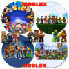 OPŁATEK NA TORT ROBLOX Z NAPISEM OD 22 DO 30 CM, LEGENDÁRNE NARODENINY GAMERA!
