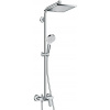 Hansgrohe Sprchová sada Crometta E s dešťovou sprchovou hlavicí a chromovanou baterií (27284000)