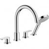 Hansgrohe Vernis Blend Vaňová okrajová batéria, 4-otvorová, chróm 71456000