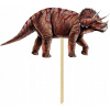 TOPPER NA TORTU K NARODENINÁM PRE CHLAPCA, DIEVČA, DINOSAURUS, TRICERATOPS