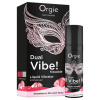 Orgie Dual Vibe - unisex tekutý vibrátor - jahoda - gin tonic (15 ml)