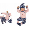 Detský komplet - Baby Set Zyzio & Zuzia 68 Navy Blue, Pink 3 PCS. (3. sada Layette Pohodlné sledovanie do nemocnice 68)