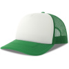 Atlantis Headwear Kšiltovka Rapper-S, 5 panelová, Trucker COT33026289999-white/green UNI Bílá/zelená