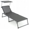 Divero Deckchair Black Metal (Vrecko na lietadlo 40x30x20 Tiger Ručná batožina)