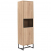 P & B PREDSIEŇOVÁ SKRIŇA, čierna, dub sonoma, 50/190/41 cm - Online Only drobný nábytok - 008181080101