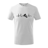 EKG Badminton košík - Tričko detské bavlnené - 134 cm/8 rokov ( Biela )