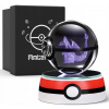 Nočná lampa do detskej izby - Pokémon Charizard 3D Crystal Ball Lamp (Pokémon Charizard 3D Crystal Ball Lamp)