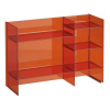 LAUFEN Kartell stojací Regál Sound-Rack z polykarbonátu, 750 x 260 x 530 mm, oranžová mandarínka, H3893310820001