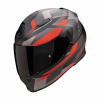 Moto prilba SCORPION EXO-491 ABILIS matná čierno / strieborno / červená - Veľkosti 2XL