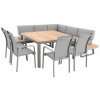 Doppler EXPERT PLUS AVERSA TEAK - 7-dielna hliníková jedálenská súprava - Rozbalený tovar (N538)