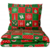 TipTrade bavlna obliečky motív Vianočný Patchwork 100% bavlna renforcé 70x90 140x200
