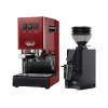 Gaggia Classic E24, červená + Eureka Mignon Zero 55s black