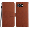 Peňaženkové puzdro Grid case hnedé – T Phone 3