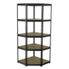 AHProfi Rohový policový regál, 5 polic - 1830 x 730 x 730 mm - AH017