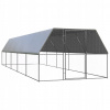 VidaXL Vonkajšia klietka pre kurčatá, 3x10x2 m, galvanizovaná oceľ